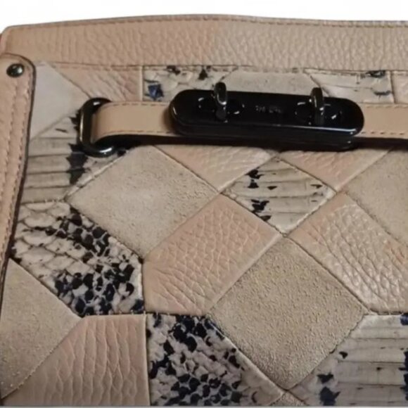Coach Swagger Patchwork Crossbody – Beechwood Leather, Suede & Snake Embossed - Picture 5 of 9